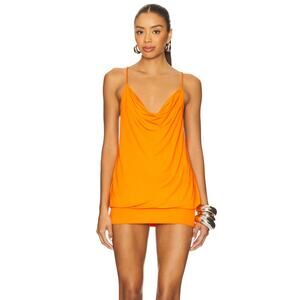 NIIHAI | NWT The X Dress in Tiger Bright Orange Y2K Tank Mini XS